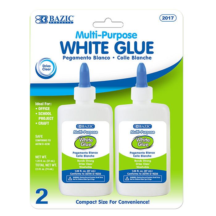 24 Wholesale 1.25 Fl Oz (37 Ml) White Glue (2/pack)