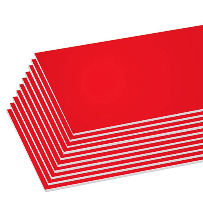 25 Pieces of 20" X 30" Red Foam Board