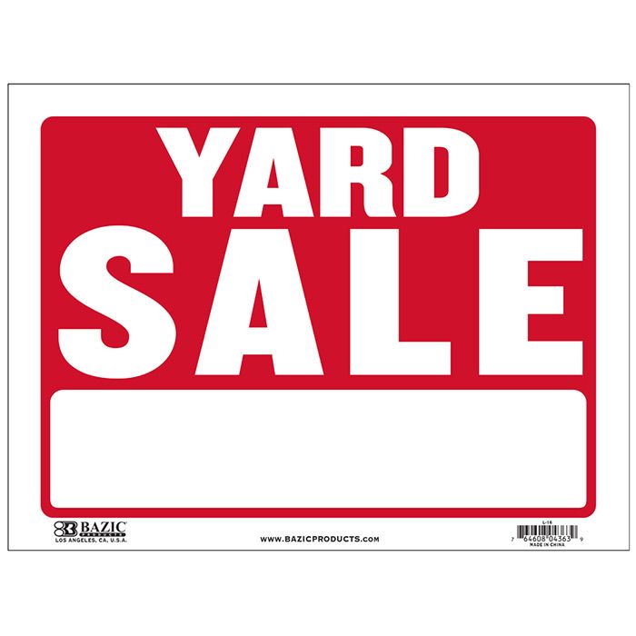 24 pieces of 12" X 16" Yard Sale Sign
