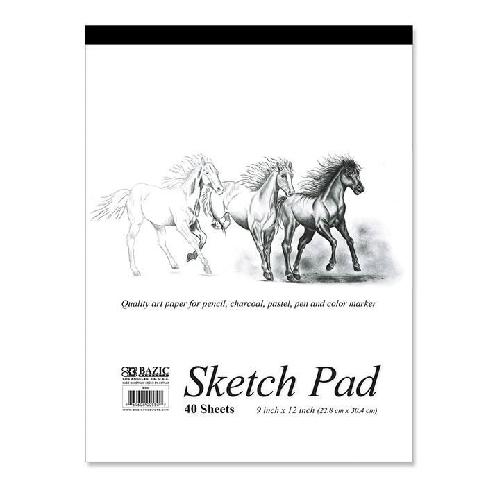 12 Pieces Sketch Pad, 11.75X16.5, 30 sheets - Sketch, Tracing, Drawing & Doodle  Pads - at 