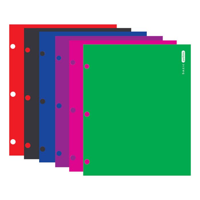 48 pieces of Laminated Bright Glossy Color 2-Pockets Portfolios