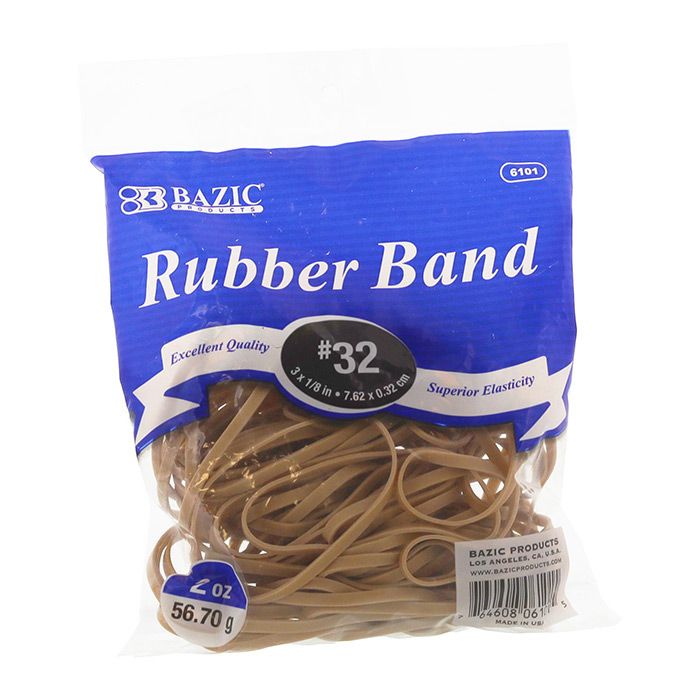 36 pieces of 2 Oz./ 56.70 G #32 Rubber Bands
