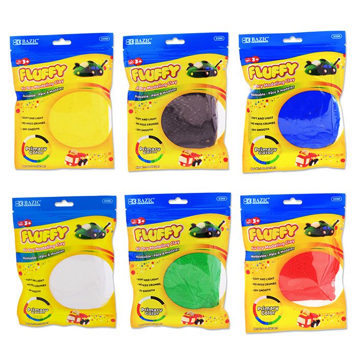 48 pieces of 2 Oz. Primary Colors Air Dry Modeling Clay