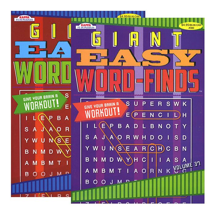 48 pieces of Kappa Giant Easy Word Finds