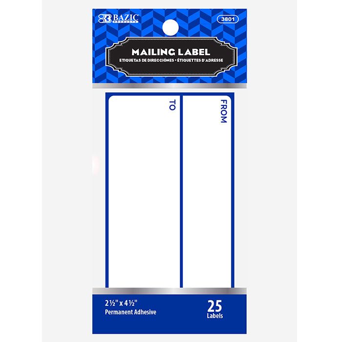 24 pieces of Mailing Label (25/pack)