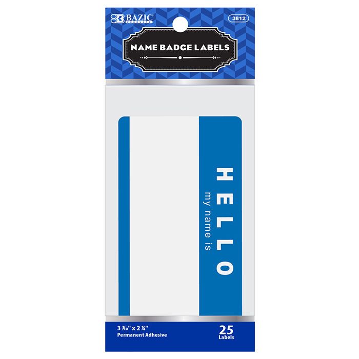 24 pieces of "hello My Name Is" Name Badge Label (25/pack)