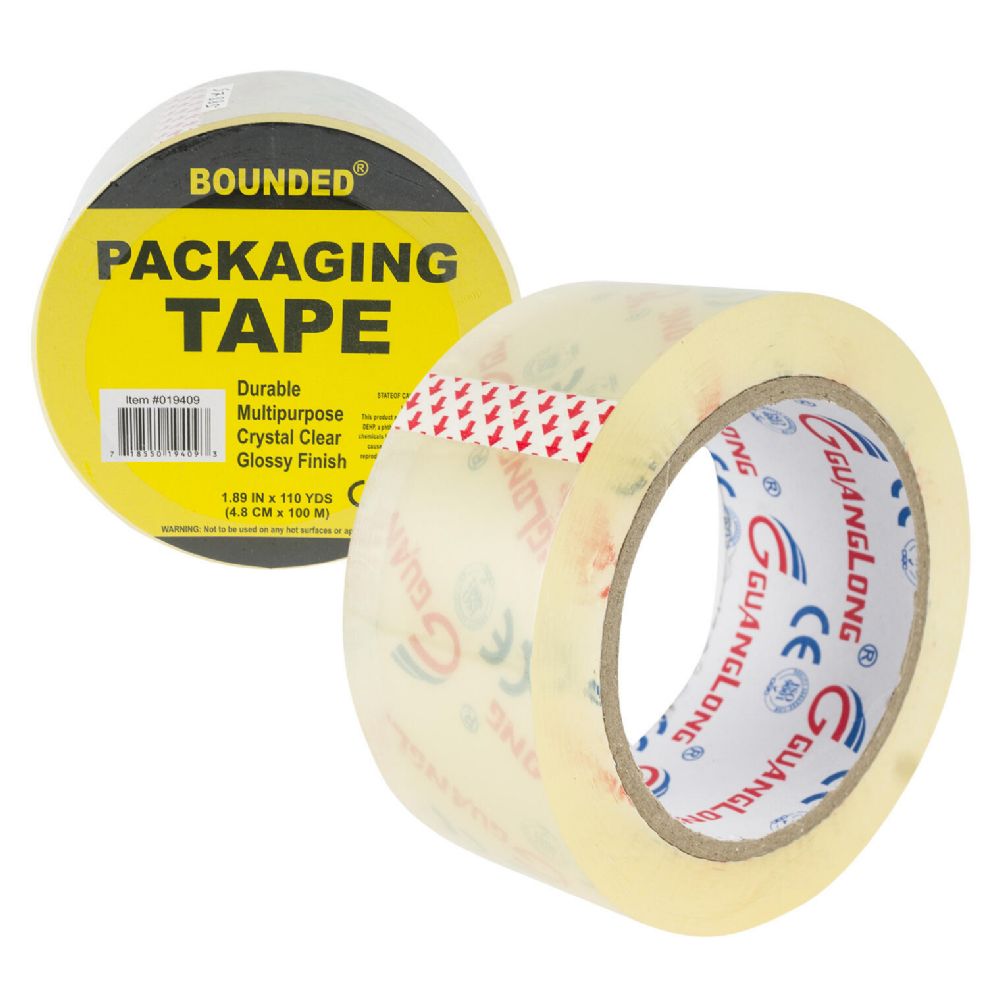 36 Pieces of Packing Tape 1.89inx110 Yard Clear