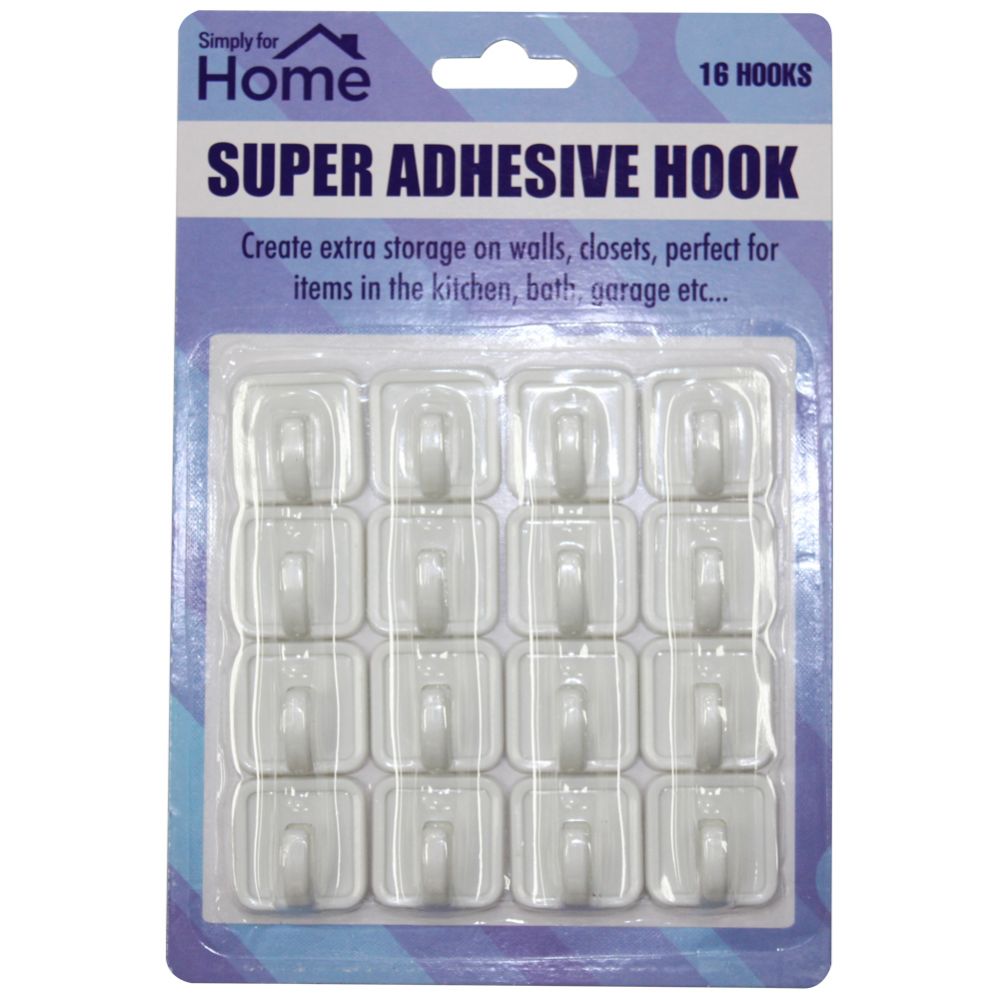 48 Pieces of Home Adhesive Hook Super Non Drill