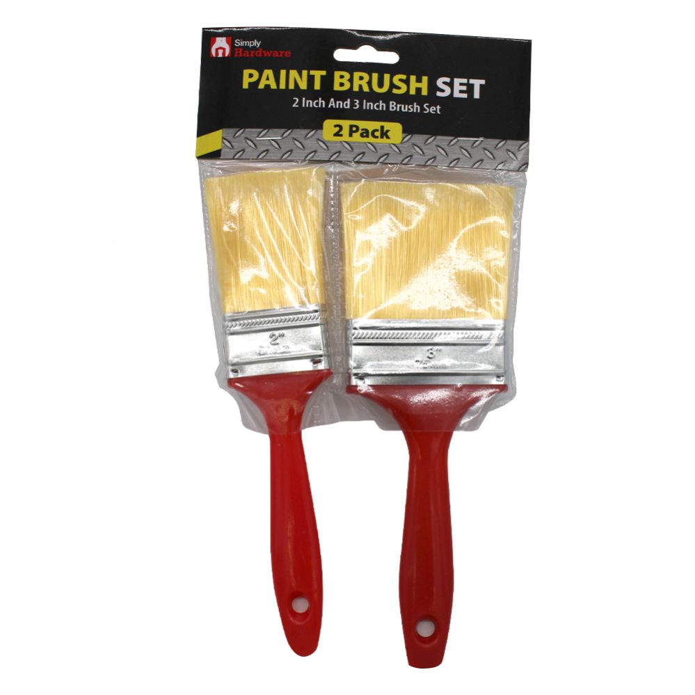 48 Pieces of Simply Hardware Paint Brush Set 2 Inch And 3 Inch Assorted Sizes