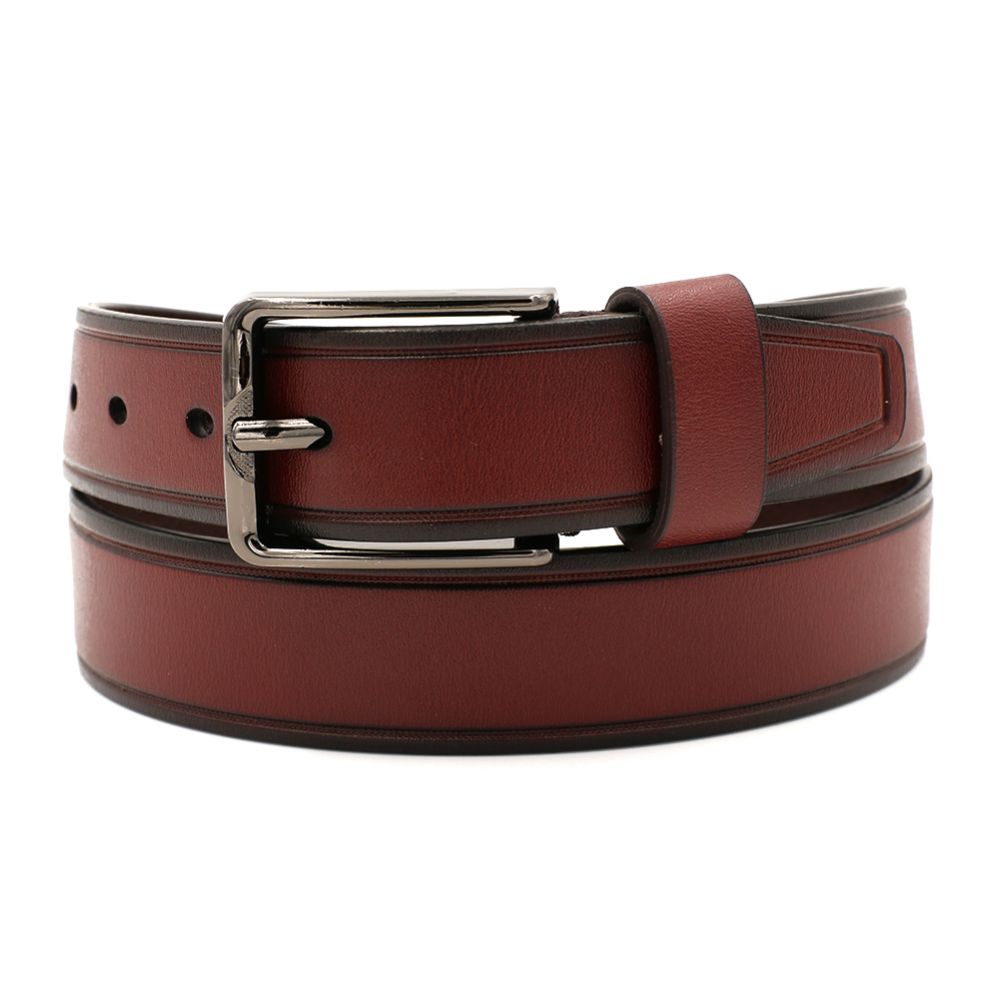 24 Wholesale Belts For Men Color Red Brown