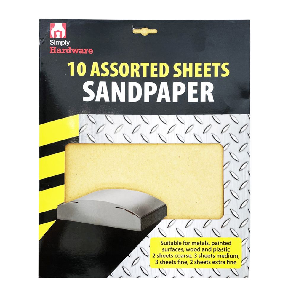 48 Wholesale Simply Sand Paper 10 Count