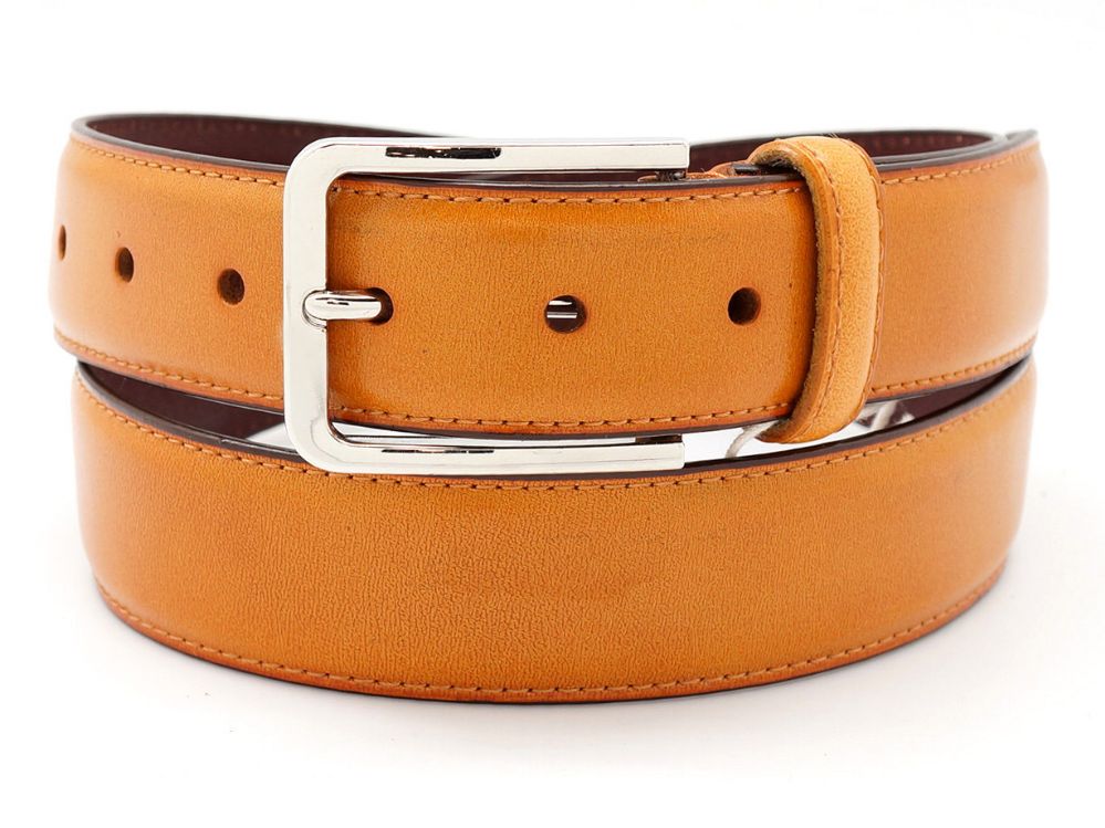 24 Wholesale Leather Belts For Men Color Yellow