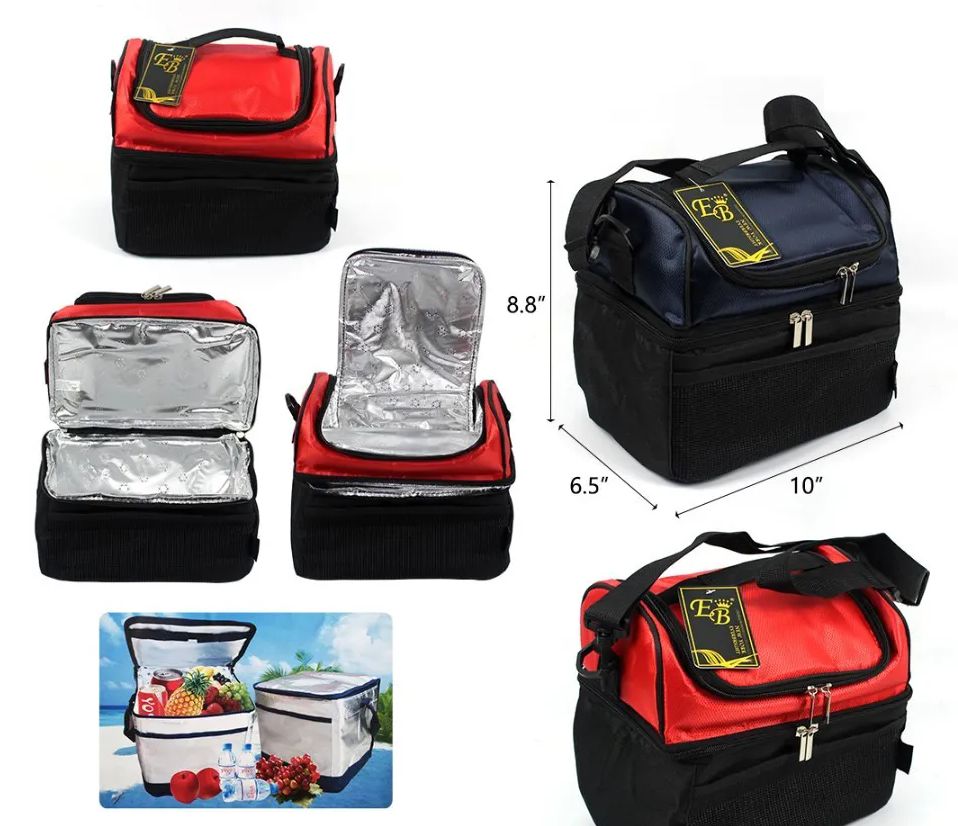 12 Wholesale 10"x9"x7" Insulated Lunch Box