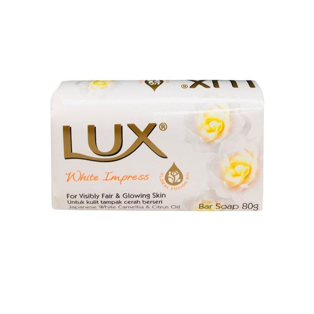 144 Pieces of Lux Bar Soap 85gm White Impress