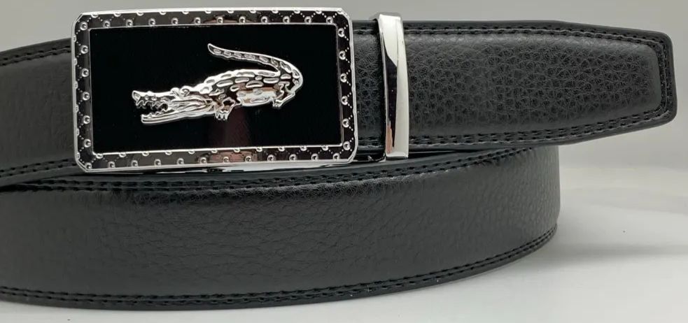24 Pieces of Leather Belts Color Silver Black