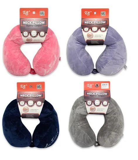 6 Pieces of U- Neck Pillow With Ear Plug & Eye Mask