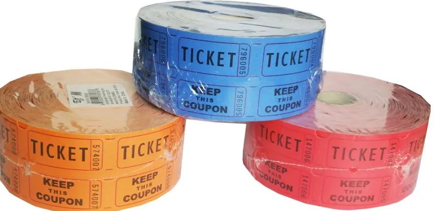 24 Pieces 2 X2 1000 Piece Raffle Ticket Double Roll - Party Favors