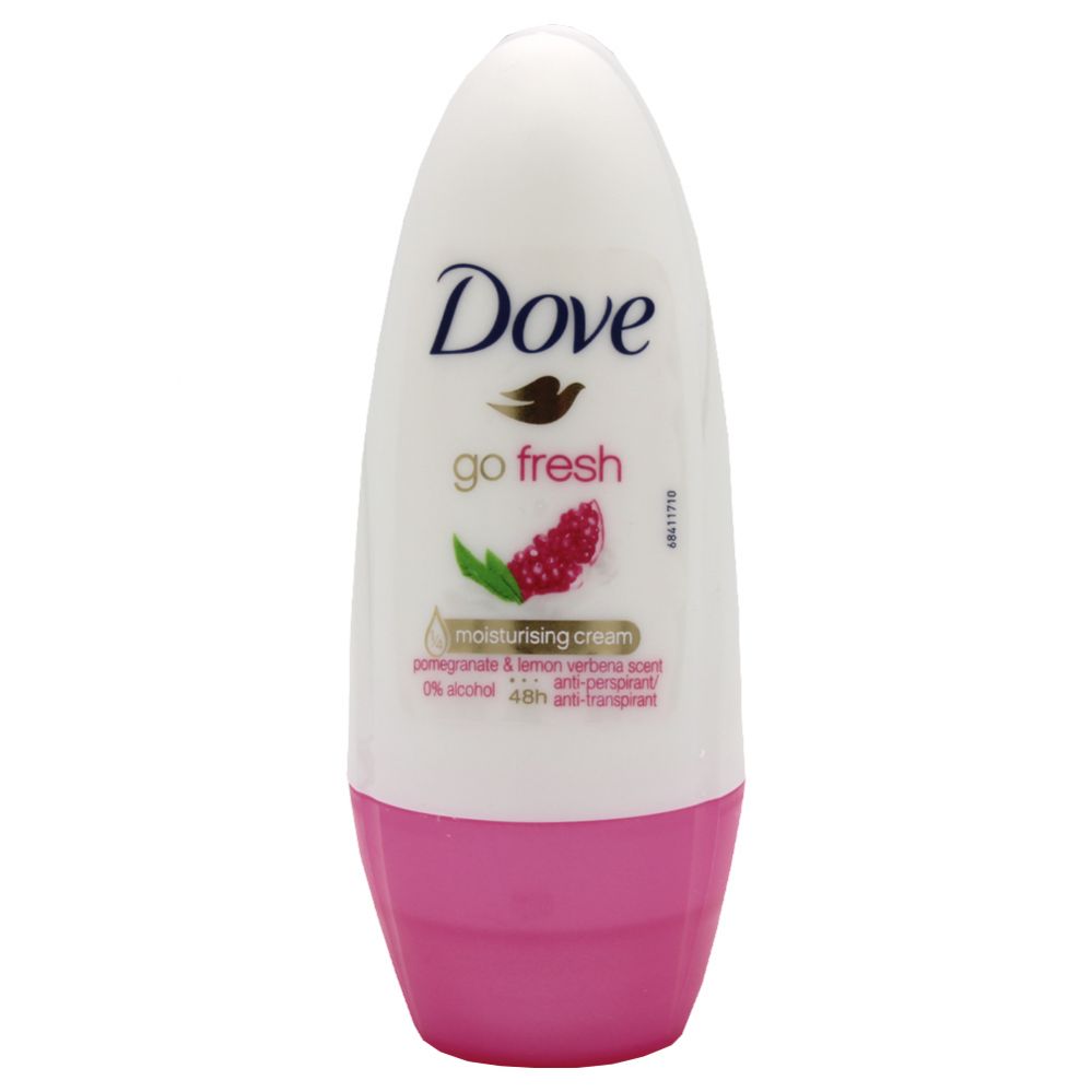 24 Wholesale Dove Deodorant Roll On 50ml Pomegranate Lemon Scent at