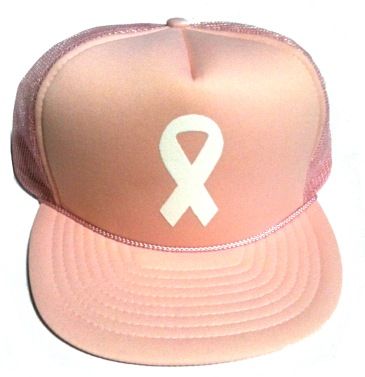24 Pieces of Pink Ribbon Mesh Hats