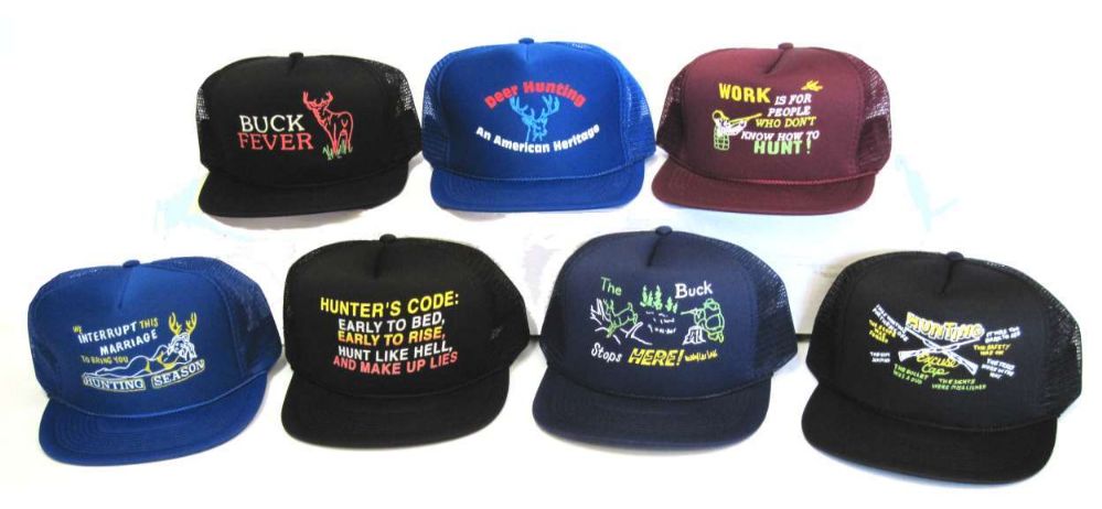 24 Wholesale Printed Mesh Hats Assortment