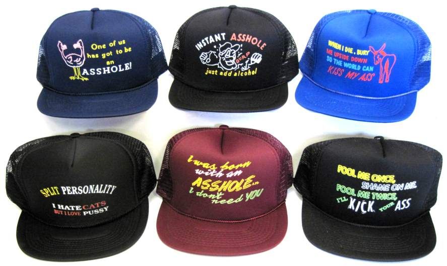 24 Wholesale Printed Mesh Hats Assortment