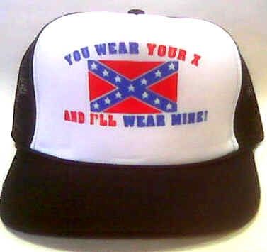 24 Pieces of Adult Mesh Back Printed Hat, "you Wear Your X, And I'll Wear Mine!", Assorted Colors