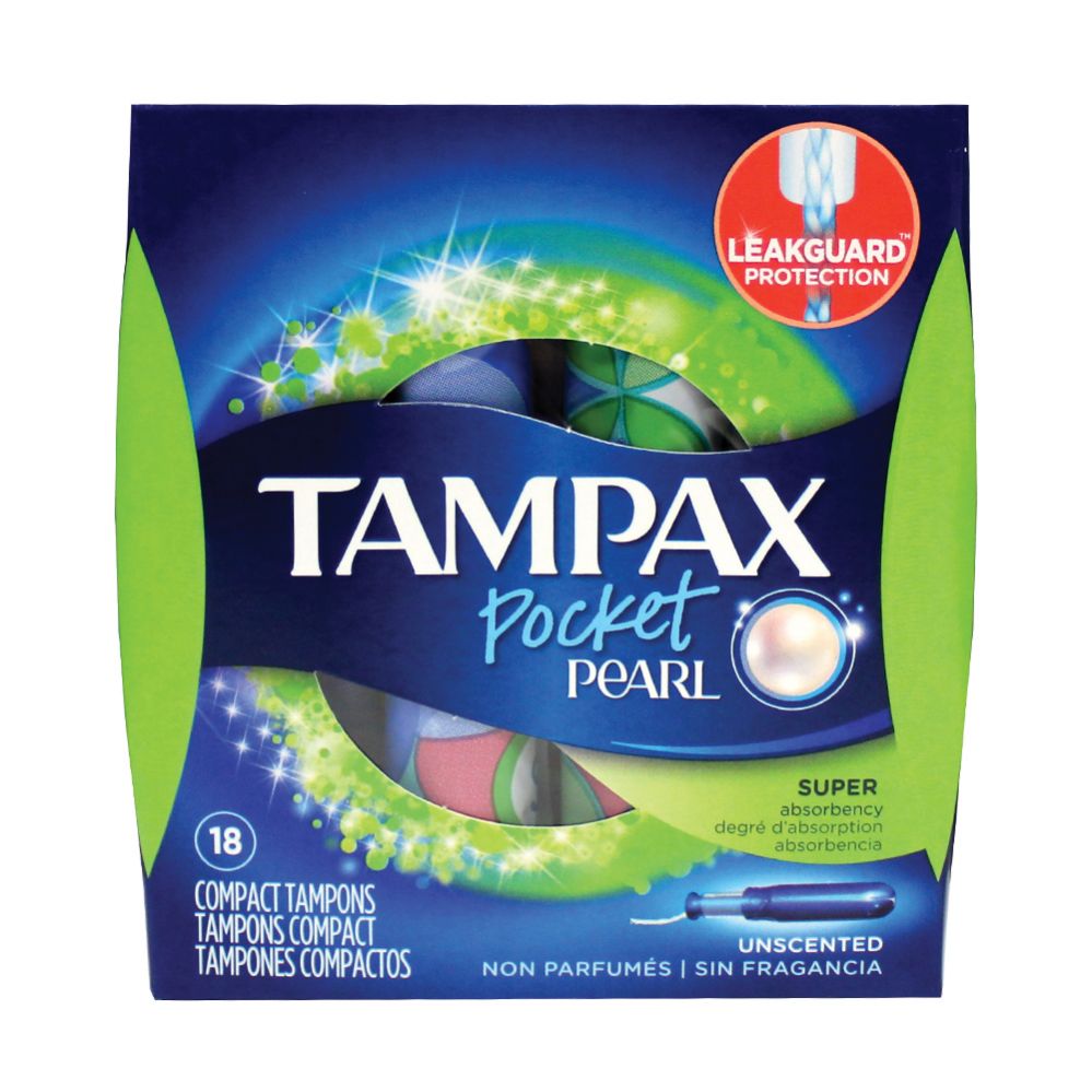 6 Pieces of Tampax Tampon 18 Count Super Unscented