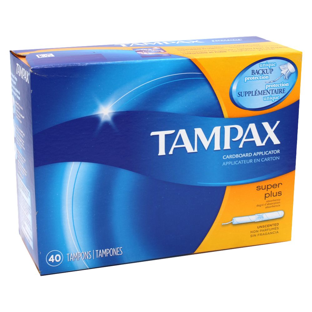 6 Pieces of Tampax Unscented Super Plus 40 Count