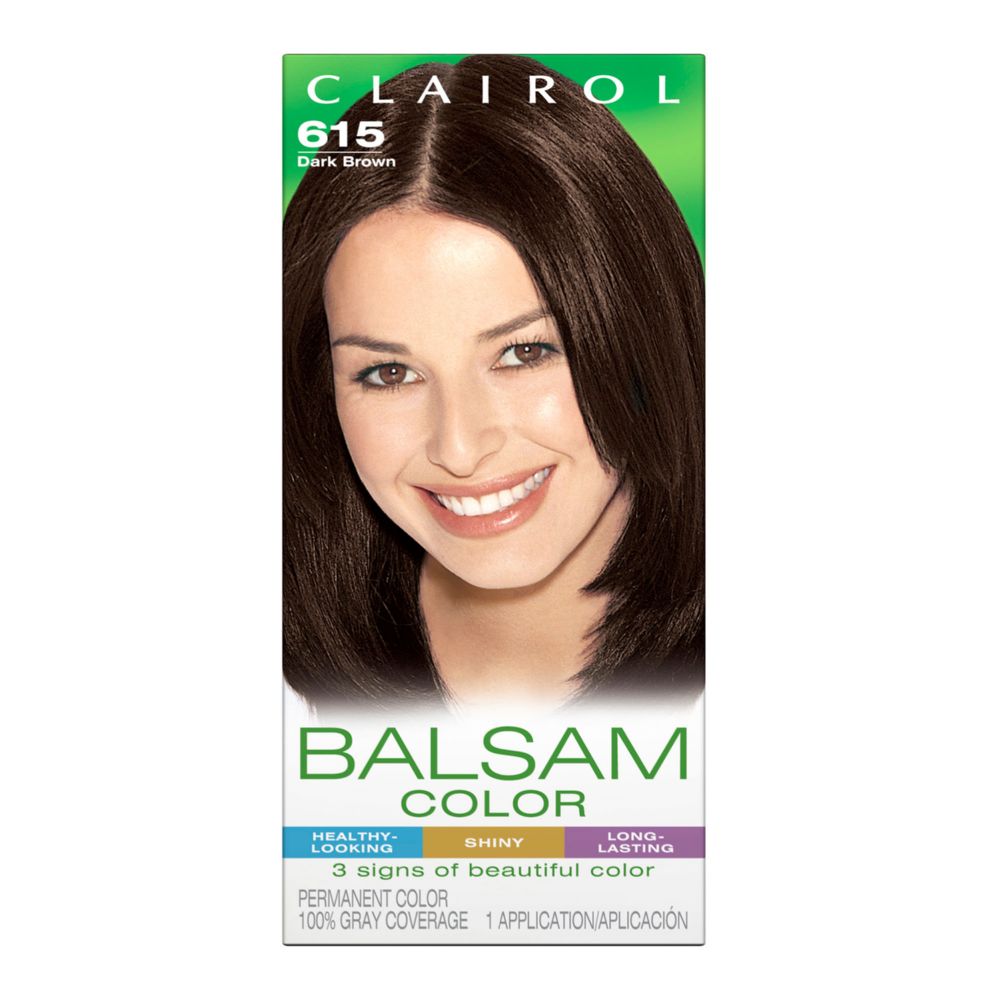 12 Pieces of Clairol Balsam Hair Color 1 Ct Dark Brown #615