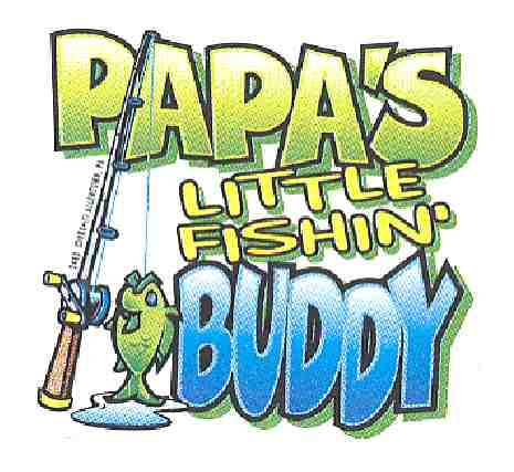 36 Pieces of Baby Shirts "papa's Little Fishin' Buddy"