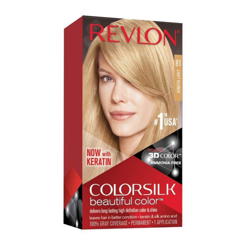 12 Pieces of Color Silk Hair Color 1 Pack Number 81 Light Blonde