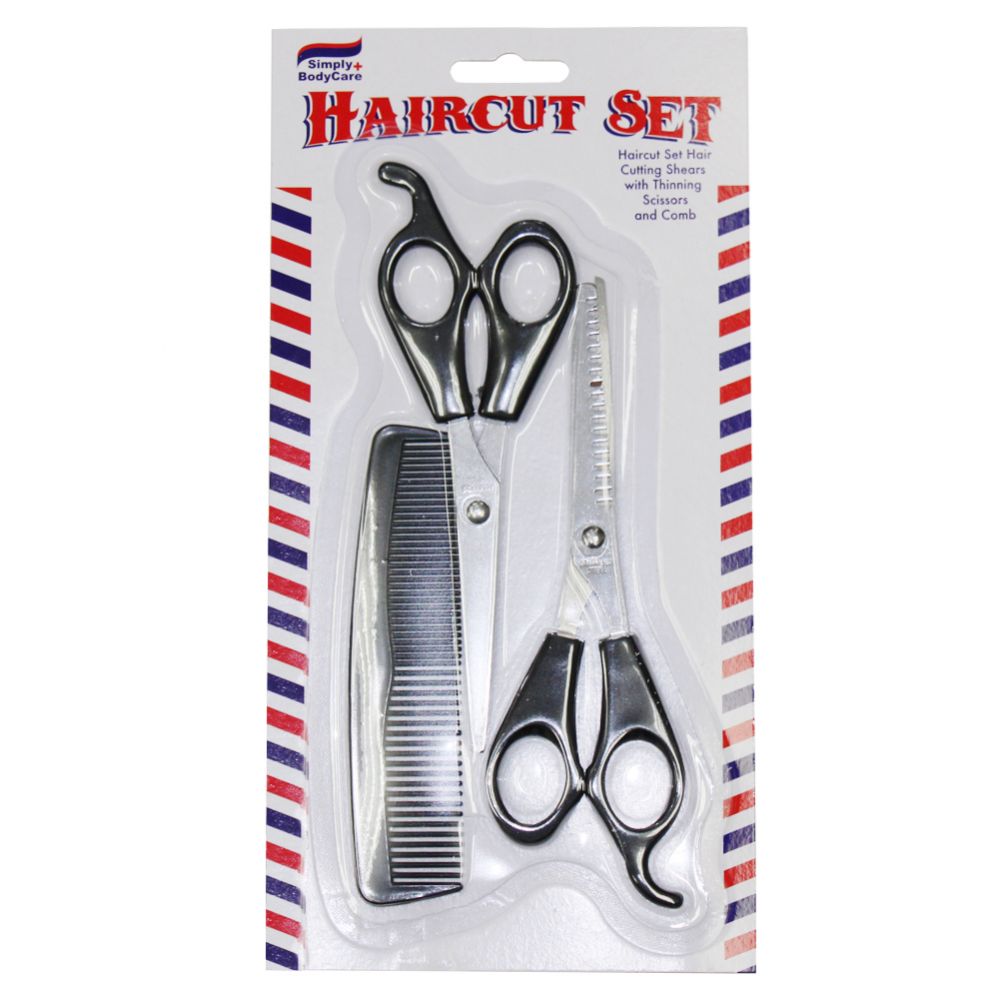 48 Pieces of Hair Hair Dresser Set 3 Pc Set 2 Scissors & 1 Comb