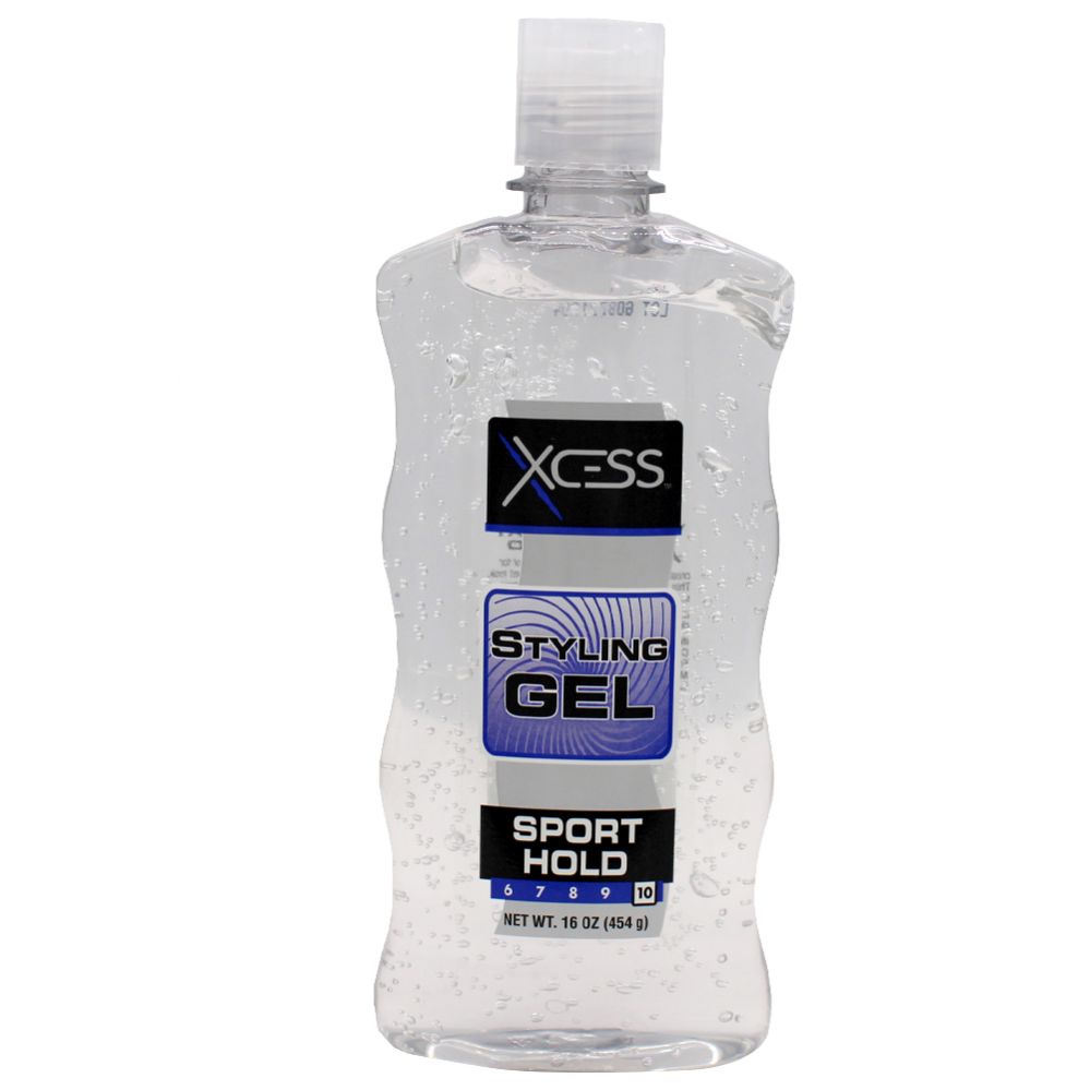 12 Pieces of Xcess Styling Hair Gel 16z Sport Clear