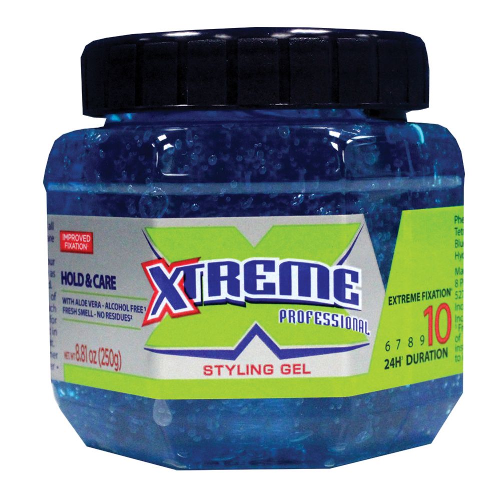 24 Pieces of Xtreme Jar Blue 8.81z Pro Hair Gel