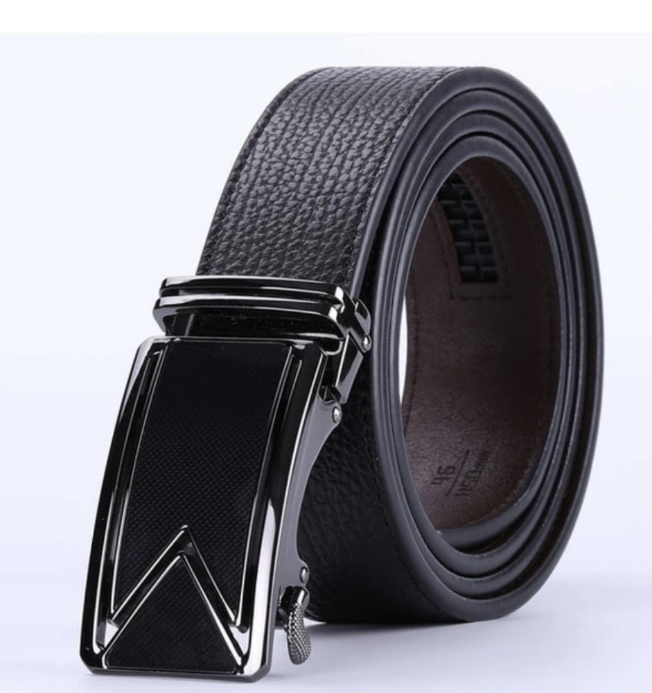 24 Wholesale Leather Belts Color Black