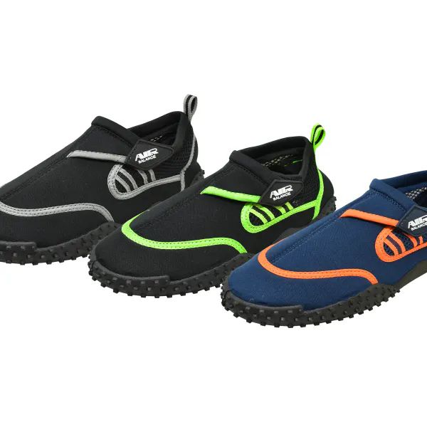 36 Wholesale Boys Quick Dry Flexible Water Skin Shoes Aqua Socks
