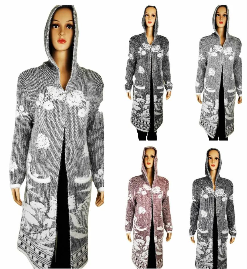 24 Wholesale Womens Long Sweaters Assorted Color -- Size Assorted