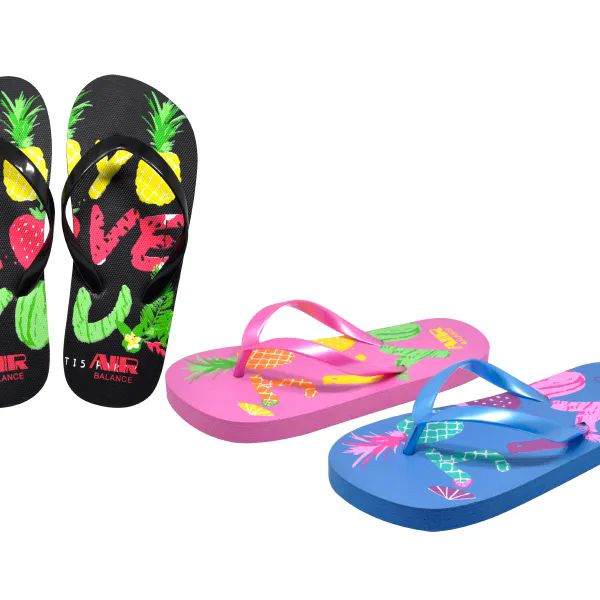 36 Wholesale Girls Fashion Flat Sandals Man Made Sole And Upper Imported