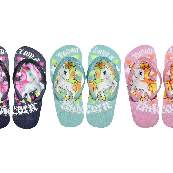 36 Pairs of Girls Fashion Flat Sandals Man Made Sole And Upper Imported