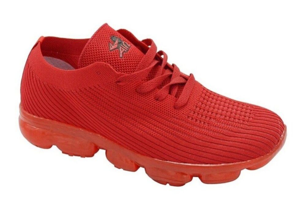 12 Wholesale Mens Athletic Walking Blade Running Tennis Shoes Fashion  Sneakers In Red - at - wholesalesockdeals.com
