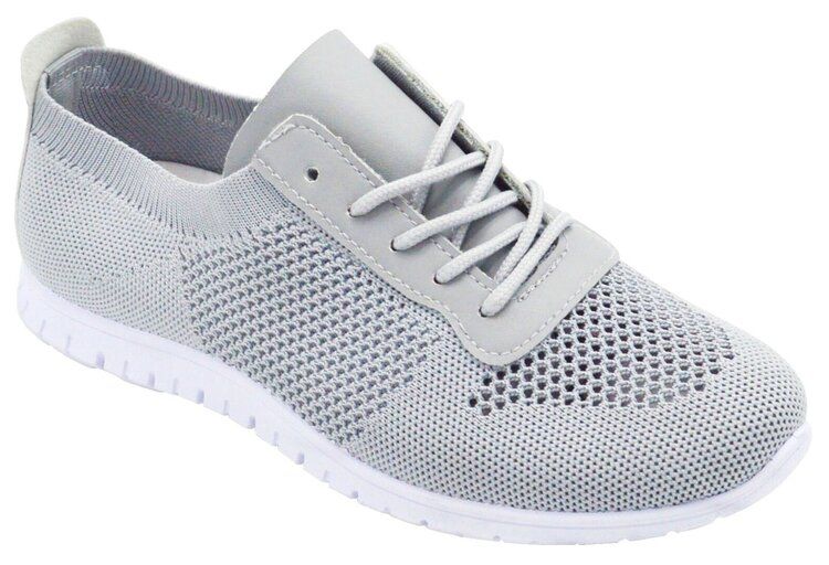 12 pairs of Women Sneakers Grey Size 5 - 10 Assorted