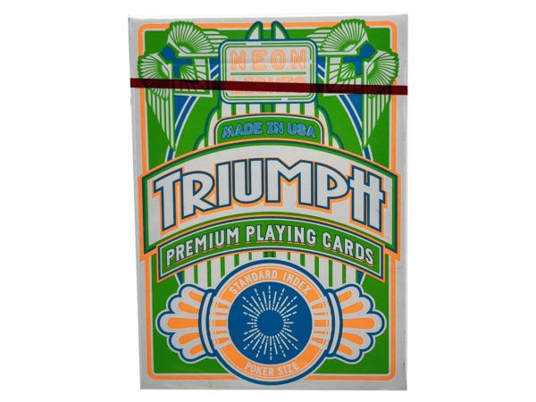 72 pieces of Triumph Neon One Pack Standard Index Premium Playing Cards