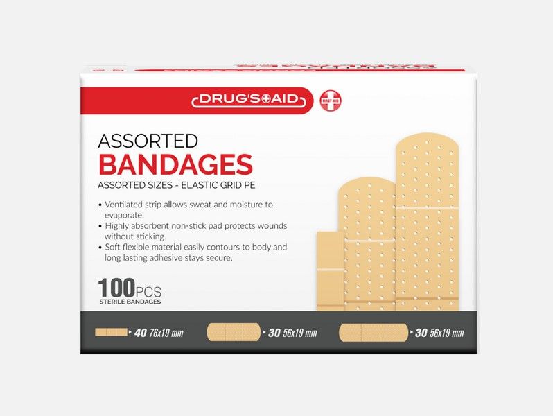 48 Pieces of 100 Pcs Assorted Bandages