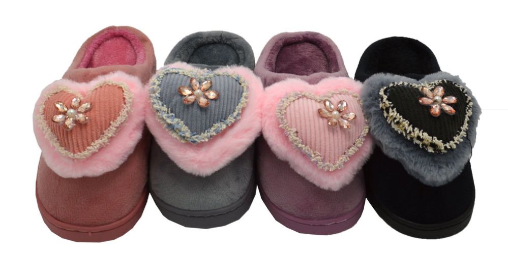 36 Pairs of Girls Plush Soft Plush Cozy Fur Slippers Brilliance Bling Fluffy Warm Winter Slip On Indoor Shoes For Girls