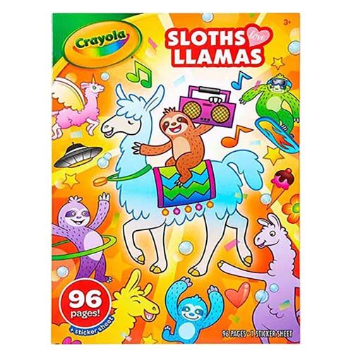 210 Wholesale 96 Pages Coloring Book Sloth And Llamas