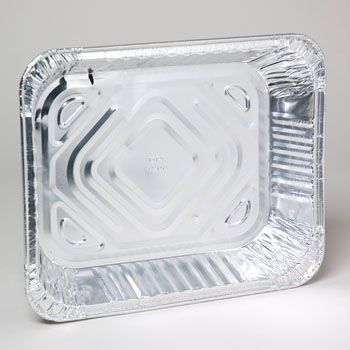 100 Pieces of Aluminum Half Steam Pan W/upc 12.75 X 10.375 X 2.5625