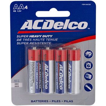 48 Wholesale Batteries Aa 4pk Heavy Duty Ac Delco On Blister Card