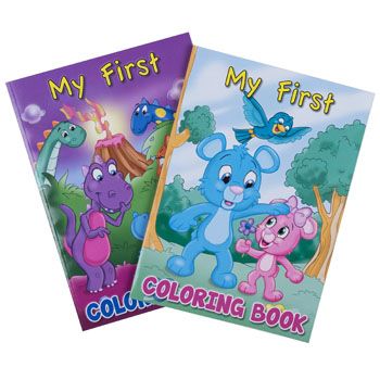 24 Wholesale Coloring Book My First 2asst
