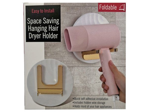 18 Wholesale Space Saving Hanging Hair Dryer Holder