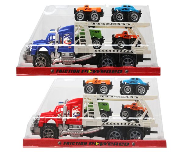12 Wholesale 12.25 Inch Transporter Truck With 4 Piece